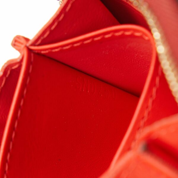 Red LV Metallic Vernis Degrade Zippy Coin Pouch - Image 8