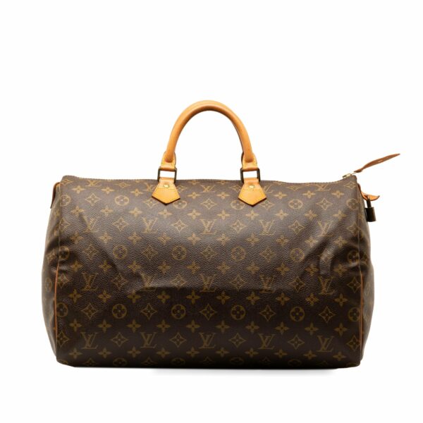 Brown LV Monogram Speedy 40 Boston Bag