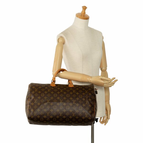 Brown LV Monogram Speedy 40 Boston Bag - Image 14