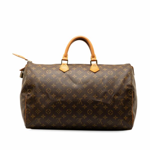 Brown LV Monogram Speedy 40 Boston Bag - Image 3