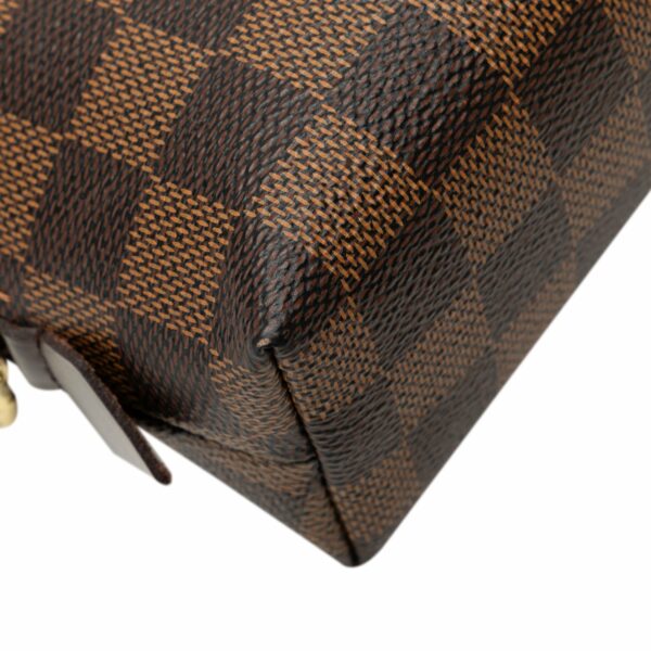 Brown LV Damier Ebene Cosmetic Pouch Clutch Bag - Image 10