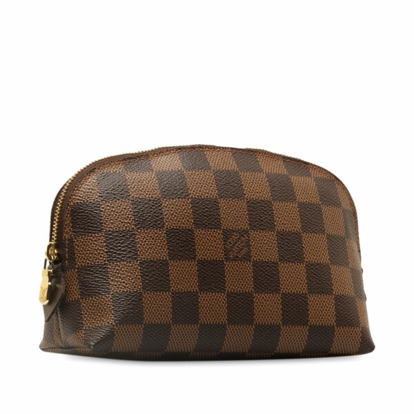 Brown LV Damier Ebene Cosmetic Pouch Clutch Bag - Image 2