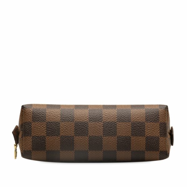 Brown LV Damier Ebene Cosmetic Pouch Clutch Bag - Image 4