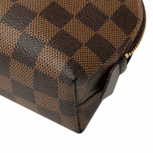 Brown LV Damier Ebene Cosmetic Pouch Clutch Bag - Image 9