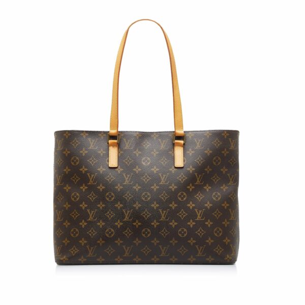 Brown LV Monogram Luco Tote Bag - Image 10