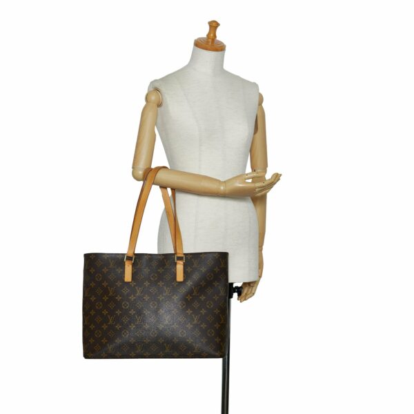 Brown LV Monogram Luco Tote Bag - Image 9