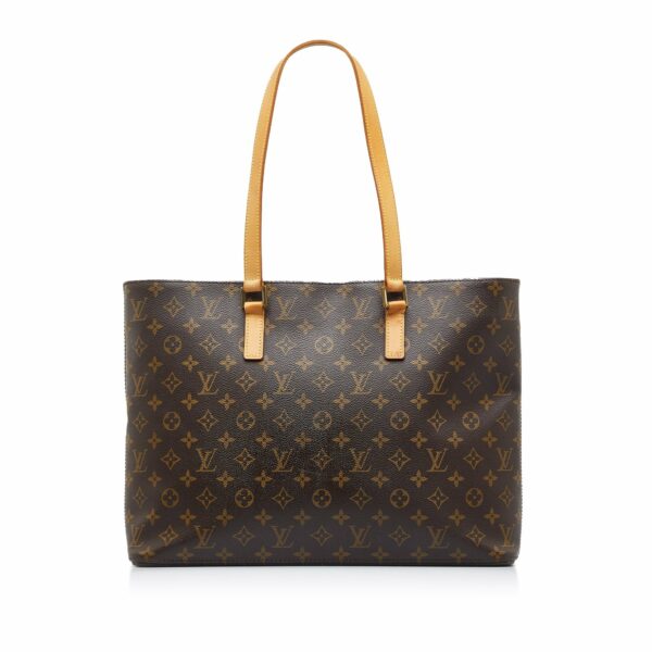 Brown LV Monogram Luco Tote Bag - Image 2