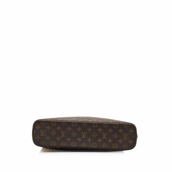 Brown LV Monogram Luco Tote Bag - Image 3