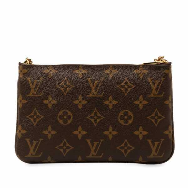 Brown LV Monogram Double Zip Pochette Illustre Vivienne Shanghai Crossbody Bag - Image 3