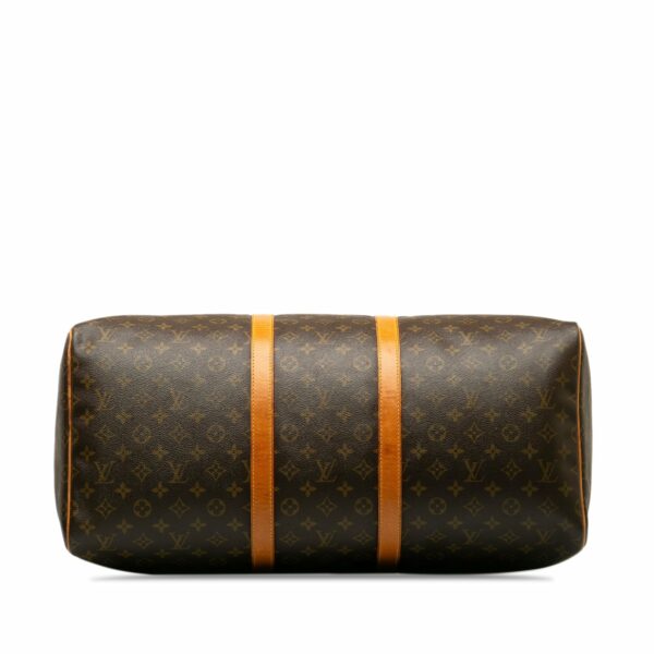 Brown LV Monogram Keepall 55 Travel Bag - Image 4