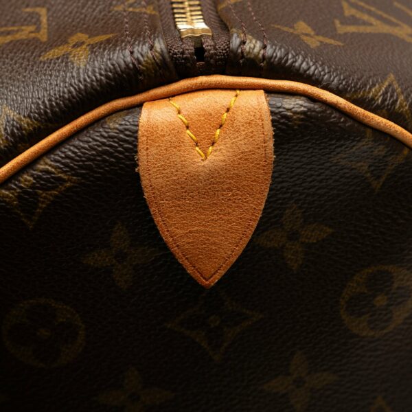 Brown LV Monogram Keepall 55 Travel Bag - Image 6