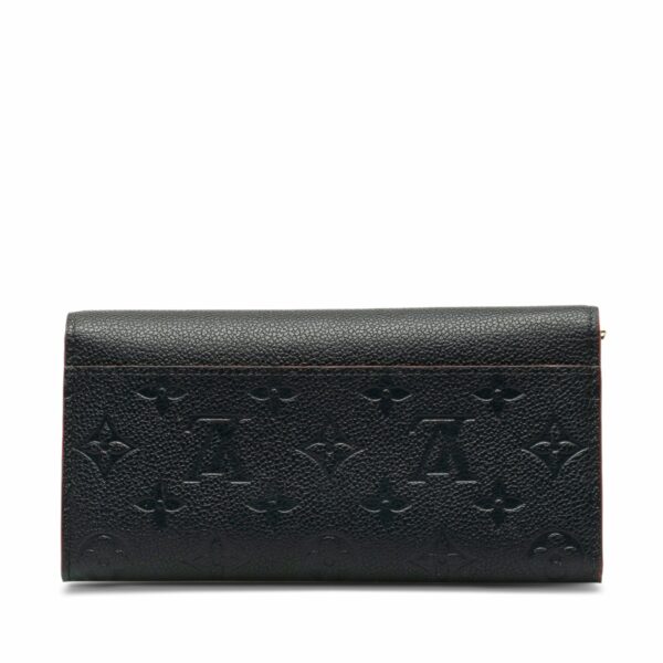 Blue LV Monogram Empreinte Portefeuille Sarah Wallet - Image 3