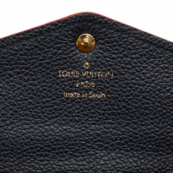 Blue LV Monogram Empreinte Portefeuille Sarah Wallet - Image 8