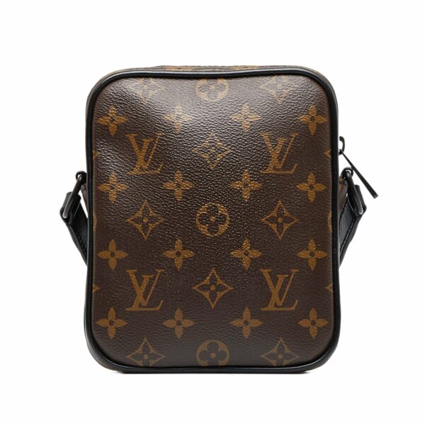 Brown LV Monogram Macassar Christopher Wearable Crossbody Bag - Image 3