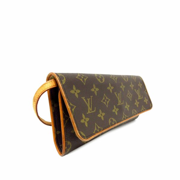 Brown LV Monogram Pochette Twin GM Crossbody Bag - Image 2