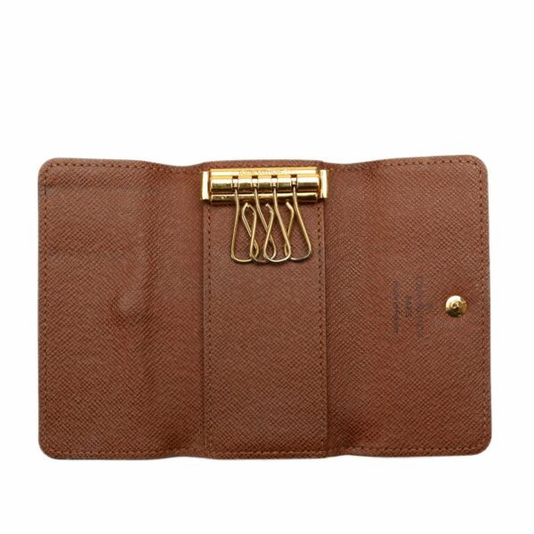 Brown LV Monogram 4 Key Holder - Image 5