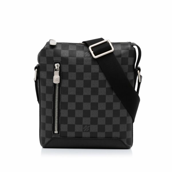 Black LV Damier Infini Discovery Messenger Crossbody Bag