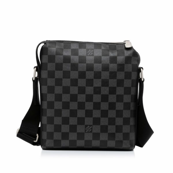 Black LV Damier Infini Discovery Messenger Crossbody Bag - Image 4