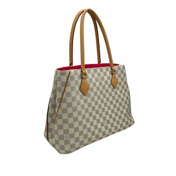 White LV Damier Azur Calvi Tote Bag