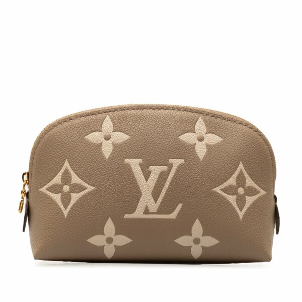 Brown LV Monogram Empreinte Giant Bicolor Cosmetic Pouch