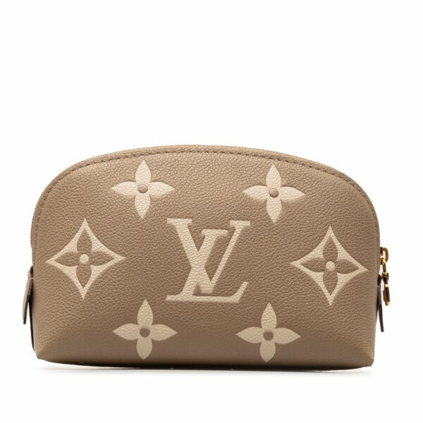 Brown LV Monogram Empreinte Giant Bicolor Cosmetic Pouch - Image 3