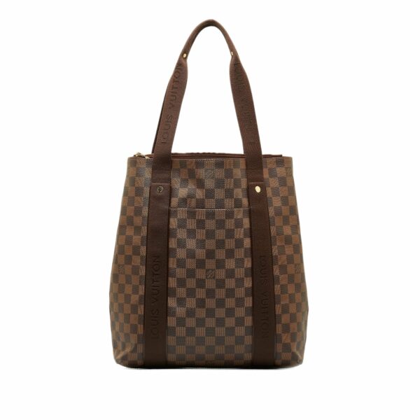 Brown LV Damier Ebene Cabas Beaubourg Tote Bag - Image 10