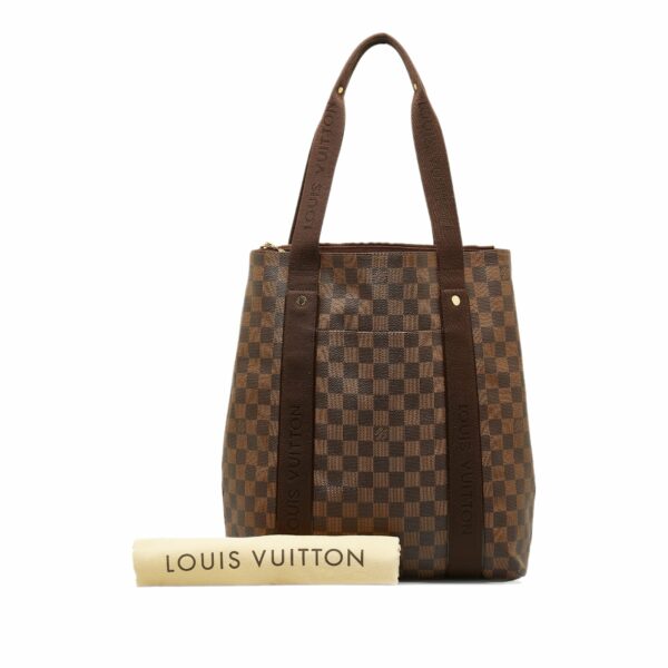 Brown LV Damier Ebene Cabas Beaubourg Tote Bag - Image 9