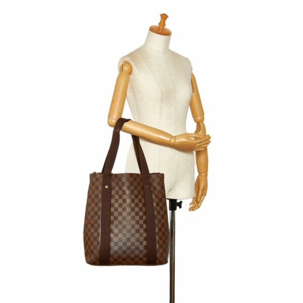 Brown LV Damier Ebene Cabas Beaubourg Tote Bag - Image 8