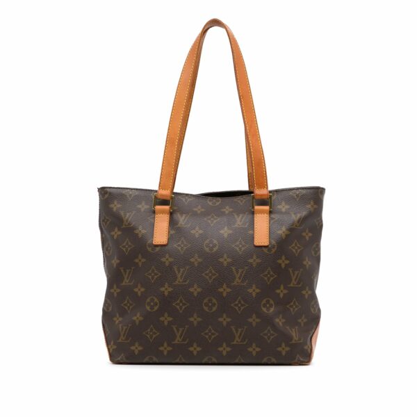 Brown LV Monogram Cabas Piano Tote Bag - Image 10