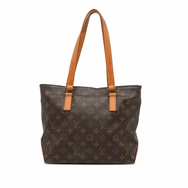 Brown LV Monogram Cabas Piano Tote Bag - Image 3