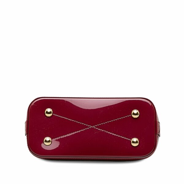 Red LV Vernis Miroir Alma BB Satchel - Image 4