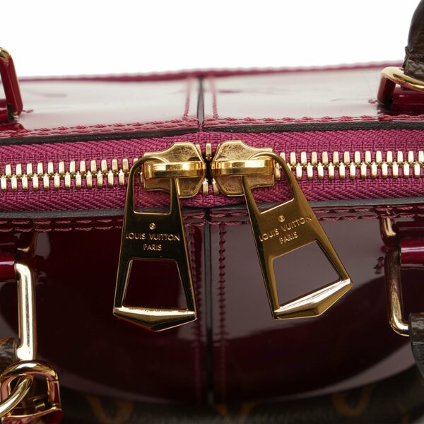 Red LV Vernis Miroir Alma BB Satchel - Image 8