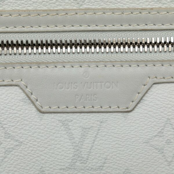 Gray LV Monogram Antartica Double Flat Messenger Crossbody Bag - Image 9