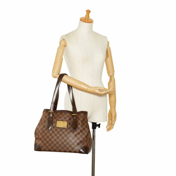 Brown LV Damier Ebene Hampstead PM Tote Bag - Image 10