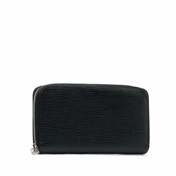 Black LV Epi Zippy Long Wallet - Image 2