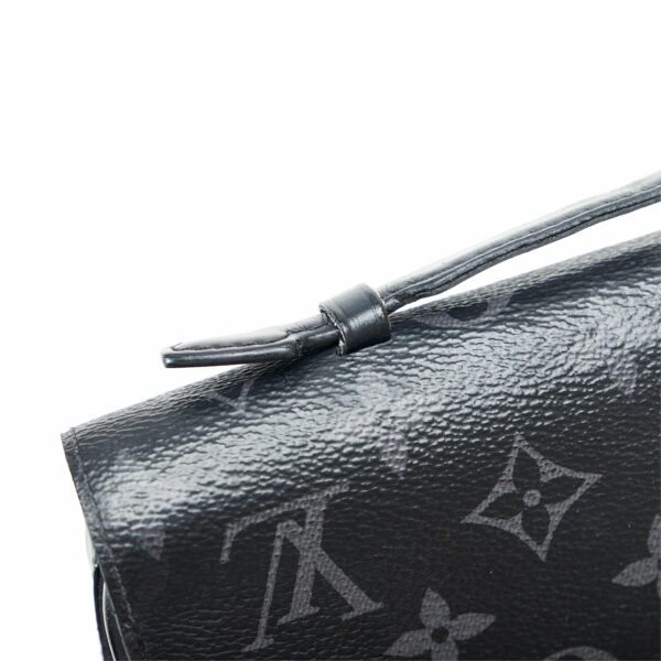 Black LV Monogram Eclipse Zippy XL Long Wallets - Image 10