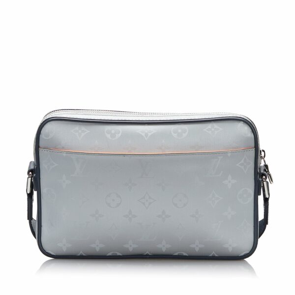 Gray LV Monogram Satellite Alpha Messenger Crossbody Bag - Image 3