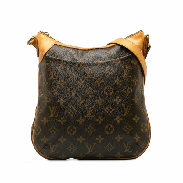 Brown LV Monogram Odeon MM Crossbody Bag