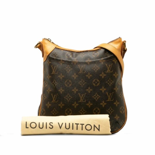 Brown LV Monogram Odeon MM Crossbody Bag - Image 16