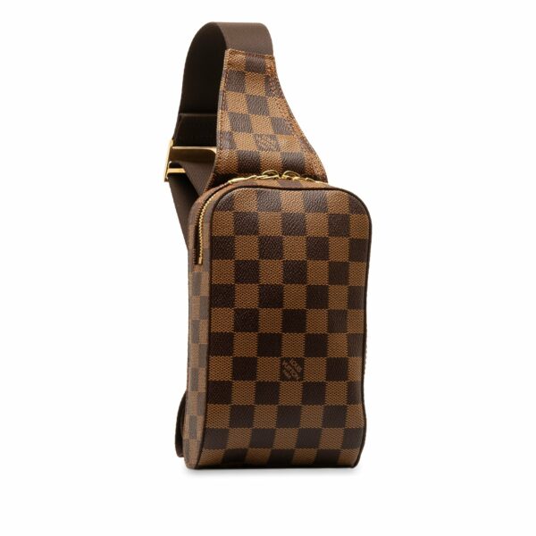 Brown LV Damier Ebene Geronimos Crossbody Bag - Image 2