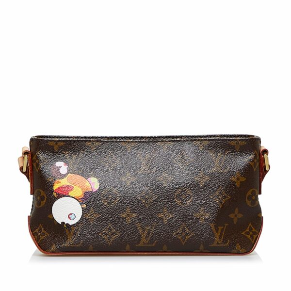 Brown LV x Takashi Murakami Monogram Panda Trotteur - Image 3