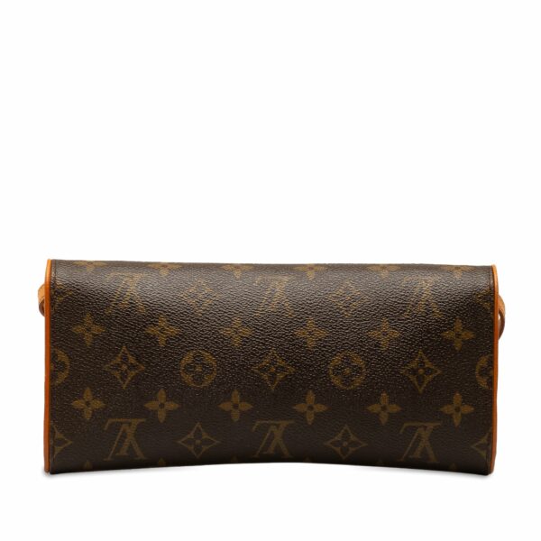 Brown LV Monogram Pochette Twin GM Crossbody Bag - Image 3