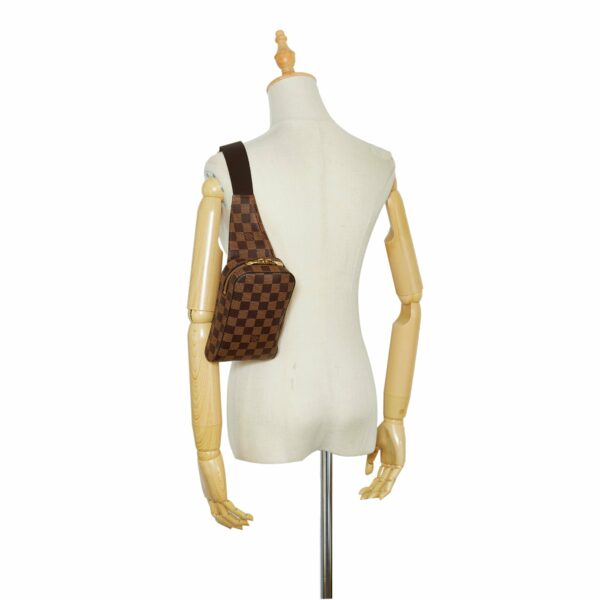 Brown LV Damier Ebene Geronimos Crossbody Bag - Image 10