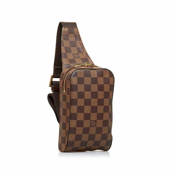 Brown LV Damier Ebene Geronimos Crossbody Bag - Image 2