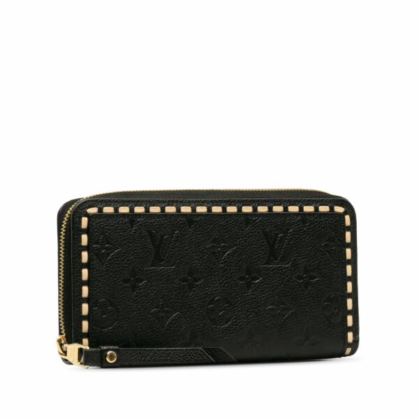 Black LV Monogram Empreinte Zippy Wallet - Image 2