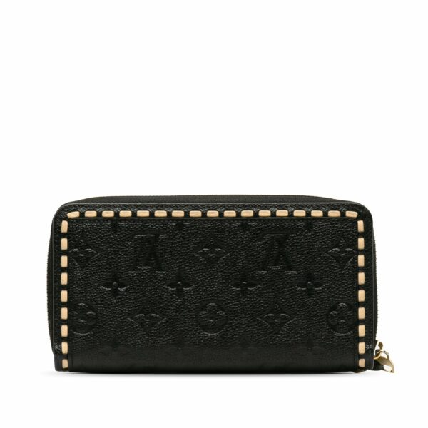 Black LV Monogram Empreinte Zippy Wallet - Image 3