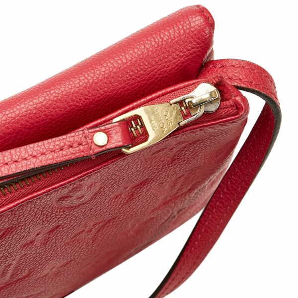 Red LV Monogram Empreinte Twice Crossbody Bag - Image 10