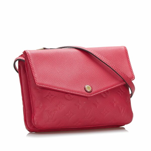 Red LV Monogram Empreinte Twice Crossbody Bag - Image 2