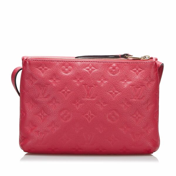 Red LV Monogram Empreinte Twice Crossbody Bag - Image 3