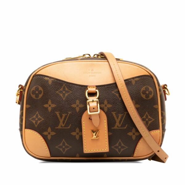 Brown LV Monogram Deauville Mini Crossbody Bag